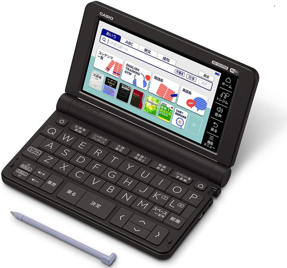 CASIO EX-word XD-SX4900BK Dizionari Elettronici Giapponese Inglese