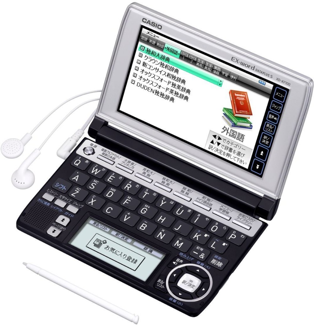 CASIO EX-word XD-A7100 Dizionari Elettronici Giapponese Inglese Italiano Tedesco